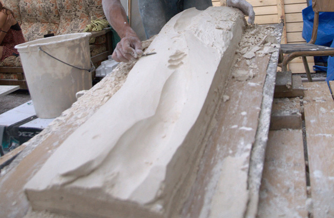 etapes sculpture pour les pompier