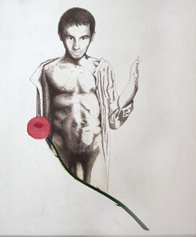 toile fleur du male